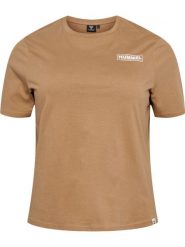 Koszulka damska Plus Hummel Legacy. Brązowe koszulki sportowe damskie Hummel, xl, bez wzorów, z bawełny, bez kołnierzyka, bez ramiączek, na fitness i siłownię. Za 161.50 zł.