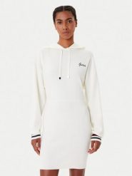 Guess Sukienka dzianinowa V5BK01 Z1152 Écru Regular Fit. Sukienki damskie Guess, xs, z aplikacjami, z dzianiny, bez kołnierzyka, bez ramiączek. Za 339.99 zł.