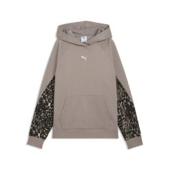 Damska bluza z kapturem PUMA Sport Animal PUMA. Szare bluzy sportowe damskie Puma, xl, bez wzorów, z bawełny, z kapturem. Za 249.00 zł.