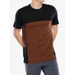 Koszulka na rower męska Smartwool Mountain Bike Short Sleeve Jersey. Brązowe buty sportowe męskie Smartwool, z jersey, bez zapięcia, rowerowe. Za 272.99 zł.