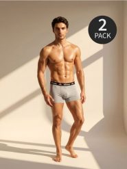 Bokserki z domieszką wiskozy Ellesse 2 pack - czarny. Czarne bokserki męskie Sinsay, l, bez wzorów, z wiskozy. Za 39.99 zł.