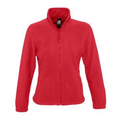 Damska Bluza Polarowa North Fleece Jacket. Czerwone bluzy sportowe damskie SOL'S, s, bez wzorów, z polaru, bez kaptura, trekkingowe. Za 109.99 zł.