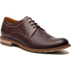 Półbuty GINO ROSSI - Aldo MPV682-V28-9S00-3700-S 92. Brązowe eleganckie półbuty Gino Rossi, ze skóry. W wyprzedaży za 219.00 zł.