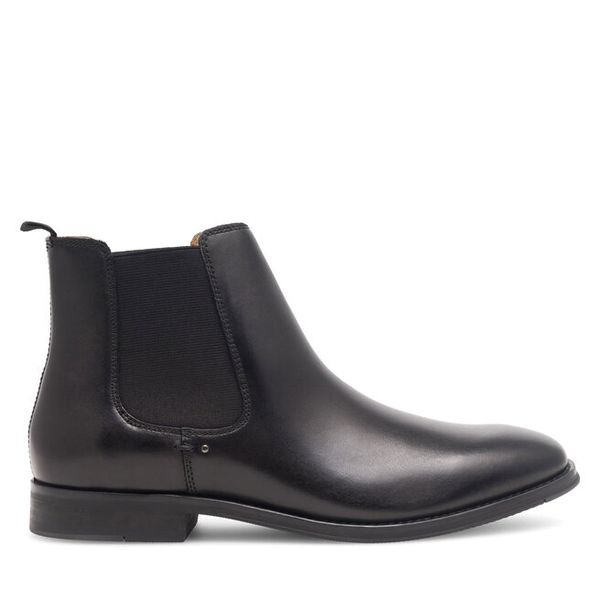 Sztyblety GINO ROSSI. Czarne botki męskie Gino Rossi, bez wzorów, bez zapięcia. Za 359.99 zł.