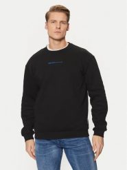 Tom Tailor Denim Bluza 1038751 Czarny Regular Fit. Czarne bluzy męskie Tom Tailor Denim, m, bez wzorów, z denimu, bez kaptura. Za 139.99 zł.