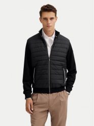 Bugatti Kurtka przejściowa 8750-95121 Czarny Regular Fit. Czarne kurtki męskie Bugatti, m, bez wzorów, z bawełny, bez kaptura. Za 809.99 zł.