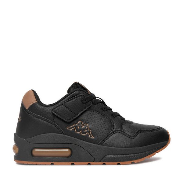 Sneakersy Kappa. Czarne trampki i tenisówki chłopięce Kappa, bez wzorów, bez zapięcia. Za 139.99 zł.