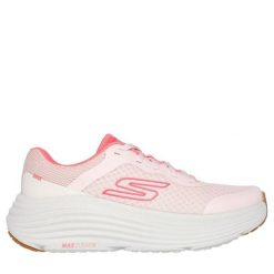 Buty sportowe damskie Skechers Max Cushioning. Czerwone obuwie sportowe damskie Skechers, bez wzorów. Za 339.00 zł.