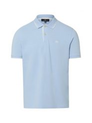 Nils Sundström koszulka polo Mężczyźni Bawełna niebieski, L. Niebieskie koszulki polo męskie Nils Sundström, l, bez wzorów, z bawełny, bez kołnierzyka, bez ramiączek. Za 129.95 zł.