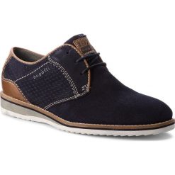 Półbuty BUGATTI - 311-45402-1400-4100 Dark Blue. Niebieskie półbuty na co dzień męskie Bugatti, z materiału. W wyprzedaży za 289.00 zł.