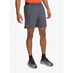 Spodenki męskie Under Armour Vanish Woven 6in Shorts. Szare krótkie spodenki sportowe męskie Under Armour, l, bez wzorów, na fitness i siłownię. Za 191.50 zł.