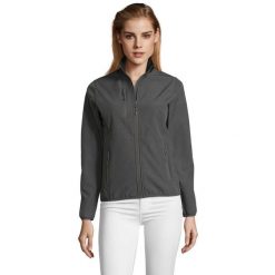 Kurtka Damska Radian Soft Shell. Brązowe kurtki sportowe damskie SOL'S, m, bez wzorów, bez kaptura, trekkingowe. Za 181.99 zł.