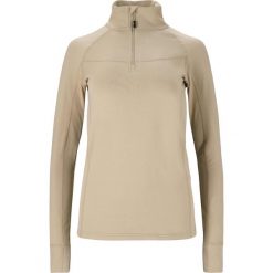 Damska koszulka termoaktywna z długim rękawem Whistler Blume. Brązowe koszulki sportowe damskie Whistler, bez wzorów, bez kołnierzyka, bez ramiączek, narciarskie. Za 213.00 zł.