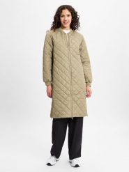 Noisy May Pikowany płaszcz - NMGilly Kobiety Sztuczne włókno zielony, S. Zielone płaszcze damskie Noisy may, s, bez wzorów, z włókna, bez kaptura. Za 279.95 zł.