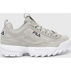 Fila - Buty Disruptor. Szare obuwie sportowe damskie Fila, bez wzorów, z gumy, Adidas Advantage. W wyprzedaży za 399.90 zł.