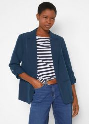 Żakiet oversize. Czarne żakiety damskie bonprix, bez wzorów, klasyczne. Za 169.99 zł.