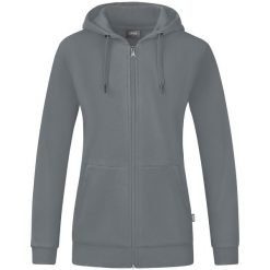 Bluza z kapturem dla kobiet Jako Organic. Szare bluzy damskie Jako, m, bez wzorów, z bawełny, z kapturem. Za 329.50 zł.