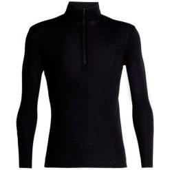 Icebreaker Koszulka męska z długim rękawem Mens 175 Everyday LS Half Zip Black L. Czarne koszulki sportowe męskie Icebreaker, l, bez wzorów, z wełny, bez kołnierzyka, bez ramiączek, outdoorowe. W wyprzedaży za 229.00 zł.