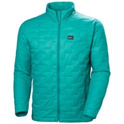 Kurtka narciarska Helly Hansen Lifaloft. Zielone kurtki snowboardowe męskie Helly Hansen, m, bez wzorów, bez kaptura, narciarskie. Za 839.00 zł.