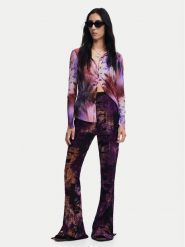 Desigual Spodnie materiałowe Lua 24WWPK05 Fioletowy Slim Fit. Fioletowe spodnie materiałowe damskie Desigual, s, bez wzorów, z materiału. Za 209.99 zł.