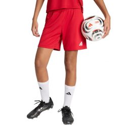 Spodenki damskie adidas Entrada 26. Czerwone obuwie sportowe damskie Adidas, bez wzorów, sportowe, na fitness i siłownię. Za 60.99 zł.