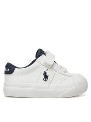 Polo Ralph Lauren Sneakersy Ryley Ps RL02360101 Biały. Białe buty sportowe dziewczęce Polo Ralph Lauren, bez wzorów, ze skóry, bez zapięcia. Za 329.99 zł.