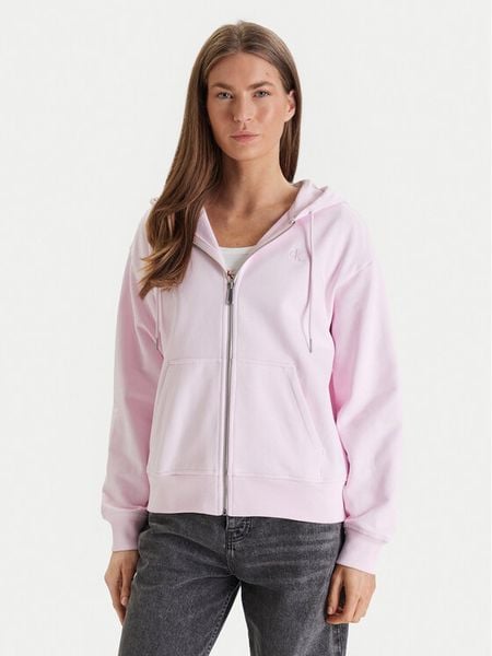 Calvin Klein Jeans Bluza Archive Logo LV047B237G Różowy Regular Fit. Czerwone bluzy damskie Calvin Klein Jeans, m, bez wzorów, z jeansu, bez kaptura. Za 449.99 zł.