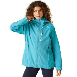 Kurtka przeciwdeszczowa damska Birchdale. Niebieskie kurtki damskie Regatta, bez wzorów, bez kaptura. Za 229.99 zł.