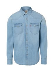 Levi's koszula dżinsowa Mężczyźni Regular Fit Bawełna niebieski, S. Niebieskie koszule męskie Levi's, m, bez wzorów, z bawełny, bez kołnierzyka, bez ramiączek. Za 329.95 zł.