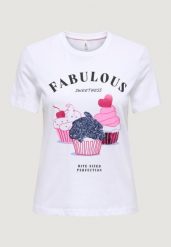 Koszulka crop top Kobieta ONLY Onlkita Life S/S Glam Top Box Jrs. Białe t-shirty damskie Only, l, bez wzorów, z bawełny, klasyczne, bez kołnierzyka. Za 132.20 zł.