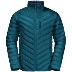 Męska Kurtka Puchowa Passamani. Niebieskie kurtki męskie Jack Wolfskin, m, bez wzorów, z materiału, z kapturem. Za 728.99 zł.