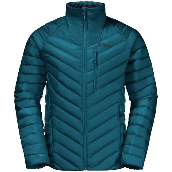 Męska Kurtka Puchowa Passamani. Niebieskie kurtki męskie Jack Wolfskin, m, bez wzorów, z materiału, z kapturem. Za 737.99 zł.