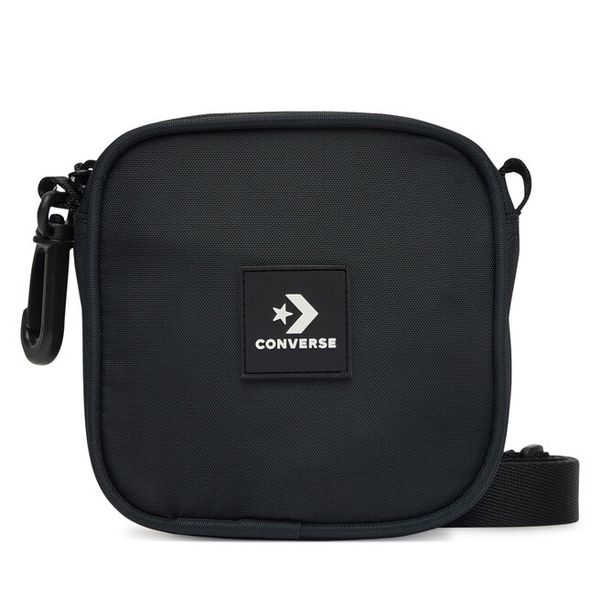 Torebka Converse. Czarne listonoszki damskie Converse, bez wzorów, bez dodatków. Za 69.99 zł.