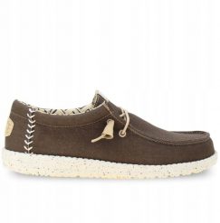 HEY DUDE Hey Dude Wally Stretch Canvas 40700-2LN Brązowe 46. Brązowe trampki męskie Hey dude, bez wzorów, bez zapięcia. Za 258.77 zł.