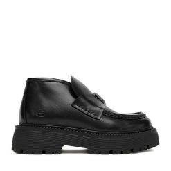 Botki G-Star Raw. Czarne botki damskie G-Star Raw, retro, bez obcasa, na płaskiej podeszwie, bez zapięcia. Za 319.99 zł.