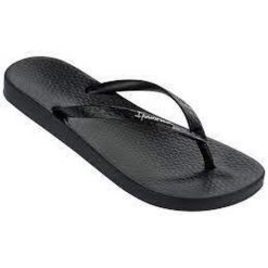 Klapki damskie Ipanema Anatomica Tan. Czarne klapki damskie Ipanema, bez wzorów, z gumy, eleganckie, bez obcasa. Za 49.99 zł.