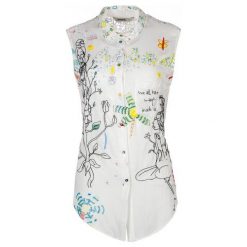 Desigual Koszula Damska Opal Galaxies S Biały. Koszule damskie marki Desigual. W wyprzedaży za 221.00 zł.