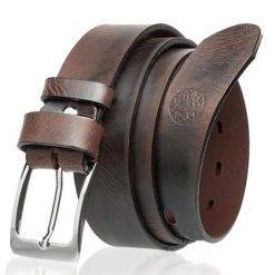 Skórzany pasek BETLEWSKI LIC35-0 GN brązowy 105. Brązowe paski damskie Betlewski, bez wzorów, ze skóry. Za 99.00 zł.