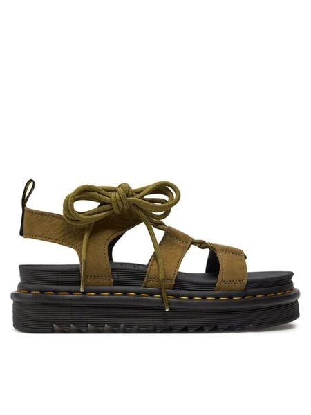 Dr. Martens Sandały Nartilla 31738357 Khaki. Brązowe sandały damskie Dr. Martens, bez wzorów, ze skóry, bez obcasa, na płaskiej podeszwie, bez zapięcia. Za 489.99 zł.