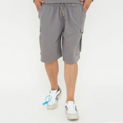Szorty sportowe F9 CARGO szare. Szare krótkie spodenki sportowe męskie Legea, m, bez wzorów, z bawełny. Za 84.00 zł.