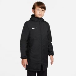 Kurtka treningowa chłopięca Nike JR Park 20. Białe kurtki i płaszcze dla chłopców Nike, na zimę, bez wzorów, z materiału, z kapturem. Za 499.99 zł.