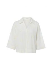 Opus Bluzka - Famoni Kobiety Bawełna biały, 38. Białe bluzki damskie Opus, bez wzorów, z bawełny, bez kołnierzyka, bez ramiączek. Za 279.95 zł.