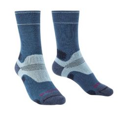 BRIDGEDALE Skarpety damskie HIKE MID MERINO E-L ( 41-43)-Niebieski. Niebieskie skarpety damskie Bridgedale, bez wzorów, z elastanu. Za 62.90 zł.