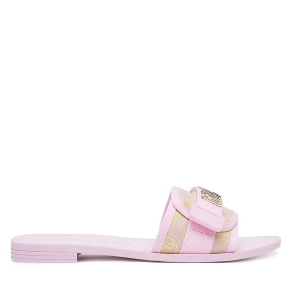 Klapki Guess. Czerwone klapki damskie Guess, z aplikacjami, bez obcasa. Za 309.99 zł.