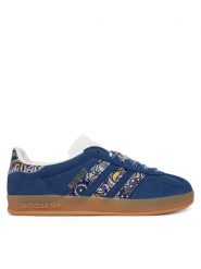 Adidas Sneakersy Liberty London Gazelle Indoor KK4700 Granatowy. Niebieskie buty sportowe dziewczęce Adidas, bez wzorów, ze skóry, bez zapięcia. Za 439.99 zł.