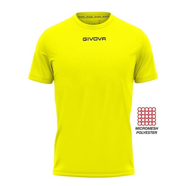 Koszulka piłkarska dla dorosłych Givova One. Zielone koszulki sportowe męskie Givova, m, bez wzorów, z poliesteru, bez kołnierzyka, bez ramiączek, do piłki nożnej. Za 37.00 zł.