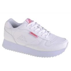 Trampki Damskie Base II. Białe trampki i tenisówki damskie Kappa, bez wzorów, z gumy, klasyczne, bez zapięcia. Za 199.99 zł.