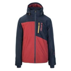 Męska Kurtka Z Kapturem Alpir. Czerwone kurtki sportowe męskie Hi-tec, m, bez wzorów, trekkingowe. Za 411.99 zł.