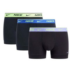 Bielizna Bokserki Nike Trunk 3Pk Dorośli. Czarna bokserki męskie Nike, m, bez wzorów, z elastanu. Za 202.95 zł.