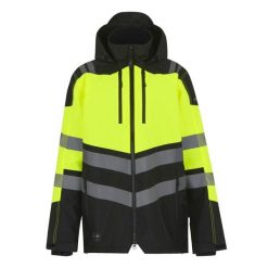 Kurtka Wodoodporna Męska Odblaskowa. Czarne kurtki męskie Regatta, m, bez wzorów, z materiału, z kapturem. Za 411.99 zł.